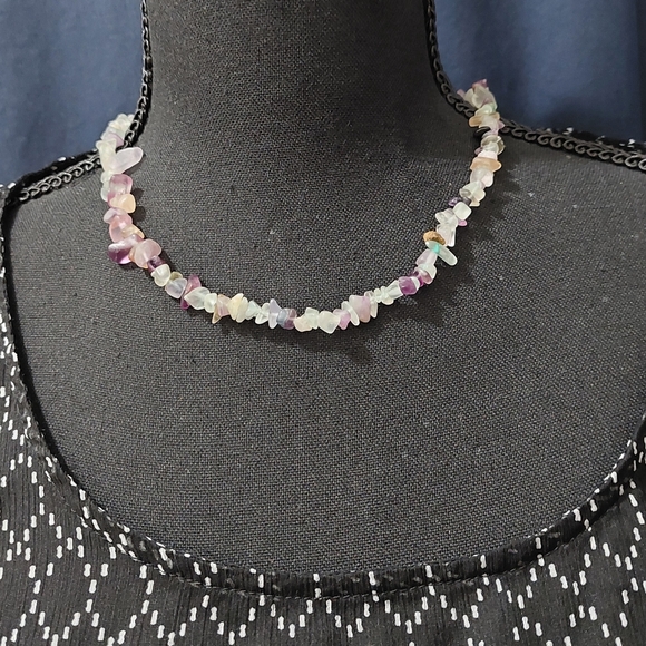 📣 LAST CALL📣 100% Authentic Handmade Fluorite choker necklace - Picture 2 of 15